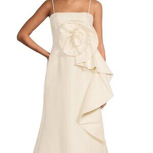 Muse by Marchesa Mikado 3D Rose Gown Sz 2